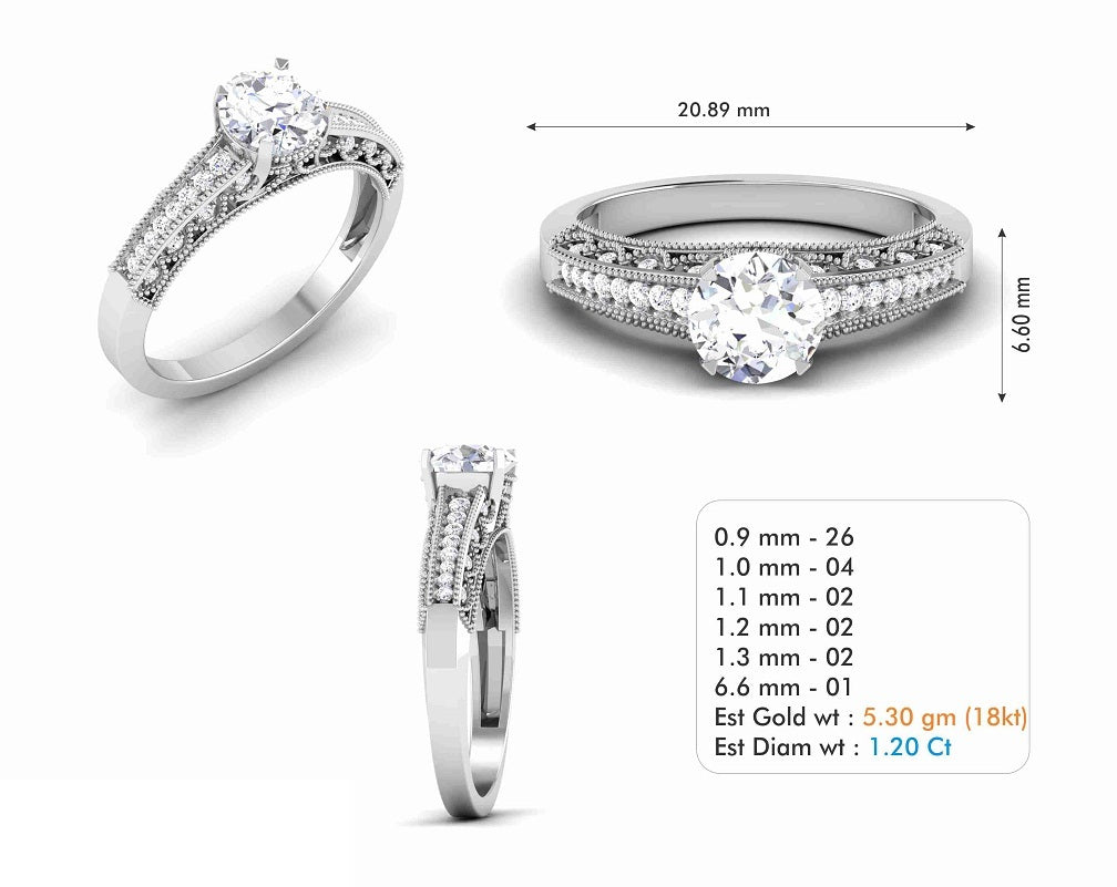 3D Jewelry Files Ring Model 3DM STL R-6119