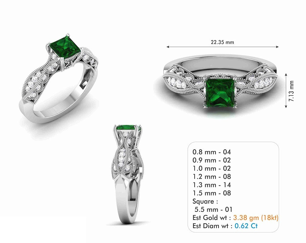 3D Jewelry Files Ring Model 3DM STL R-6124