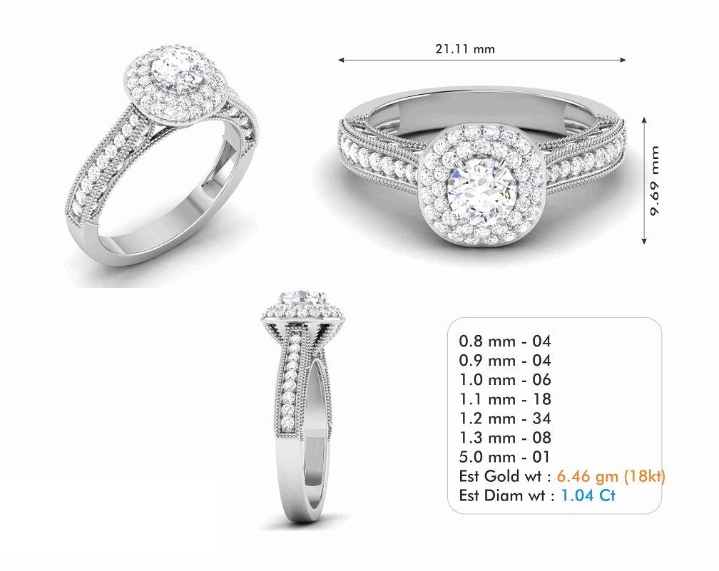 3D Jewelry Files Ring Model 3DM STL R-6126