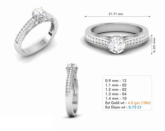 3D Jewelry Files Ring Model 3DM STL R-6513