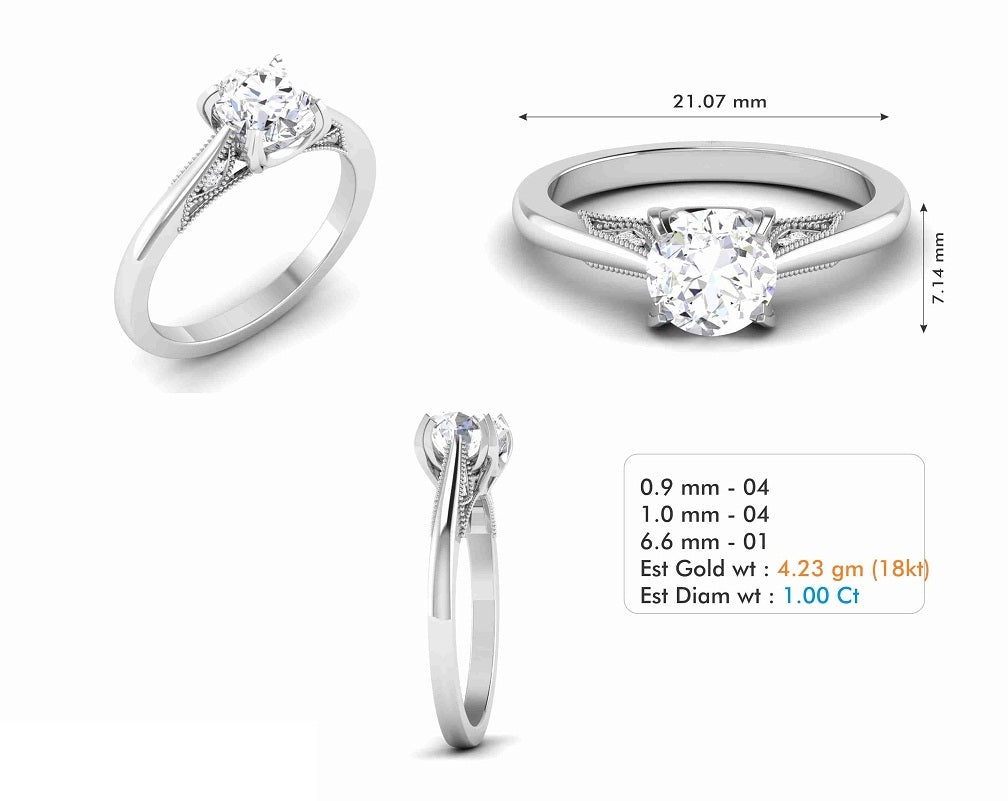 3D Jewelry Files Ring Model 3DM STL R-6522