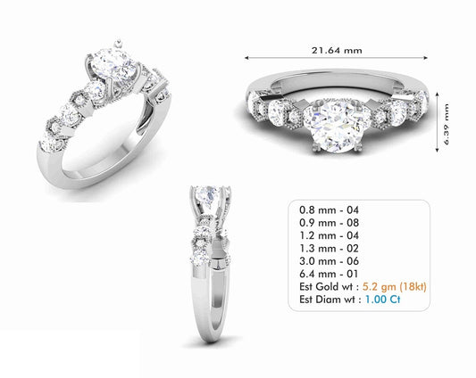 3D Jewelry Files Ring Model 3DM STL R-6539