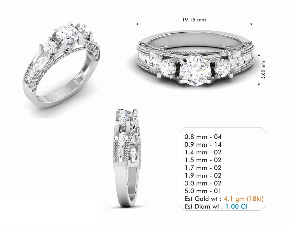 3D Jewelry Files Ring Model 3DM STL R-6543