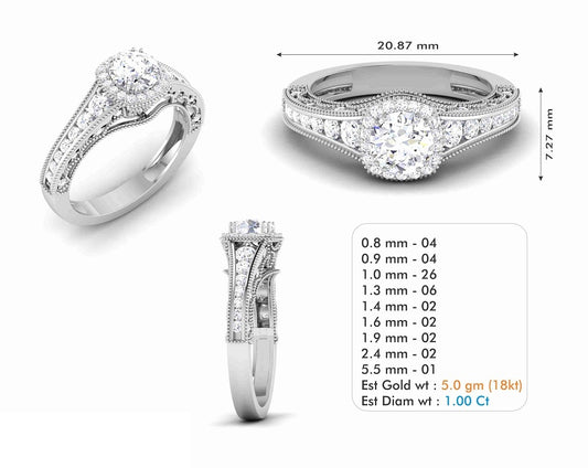 3D Jewelry Files Ring Model 3DM STL R-6556