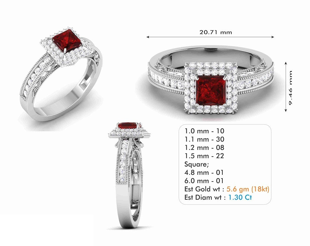 3D Jewelry Files Ring Model 3DM STL R-6566