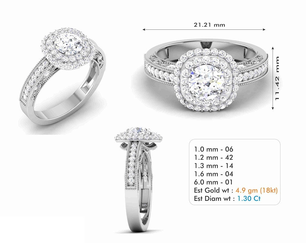 3D Jewelry Files Ring Model 3DM STL R-6568