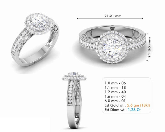 3D Jewelry Files Ring Model 3DM STL R-6569