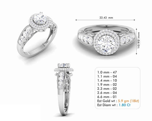 3D Jewelry Files Ring Model 3DM STL R-6574