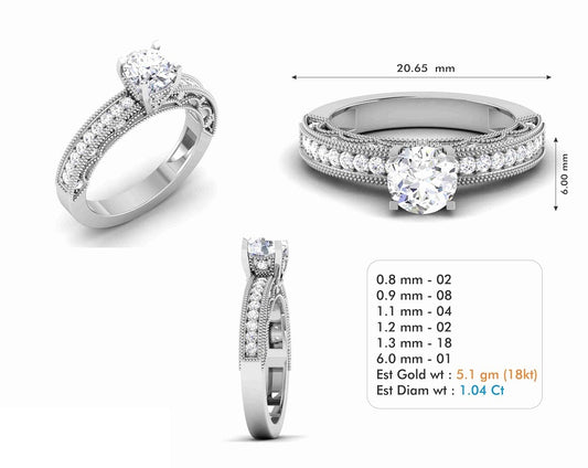 3D Jewelry Files Ring Model 3DM STL R-6577