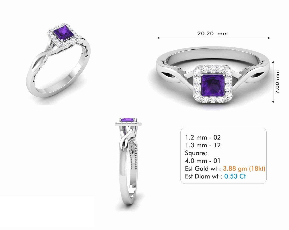 3D Jewelry Files Ring Model 3DM STL R-6580