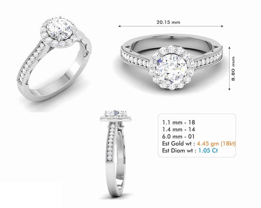 3D Jewelry Files Ring Model 3DM STL R-6589