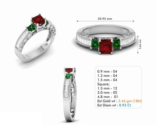 3D Jewelry Files Ring Model 3DM STL R-6591