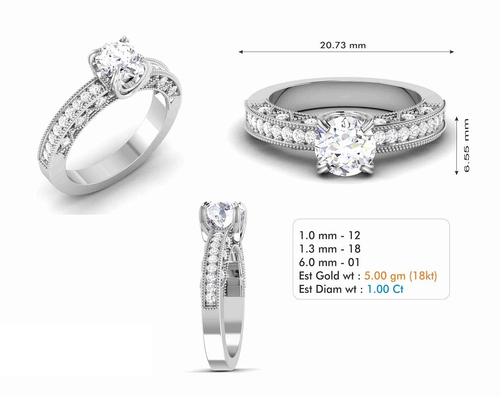 3D Jewelry Files Ring Model 3DM STL R-6601