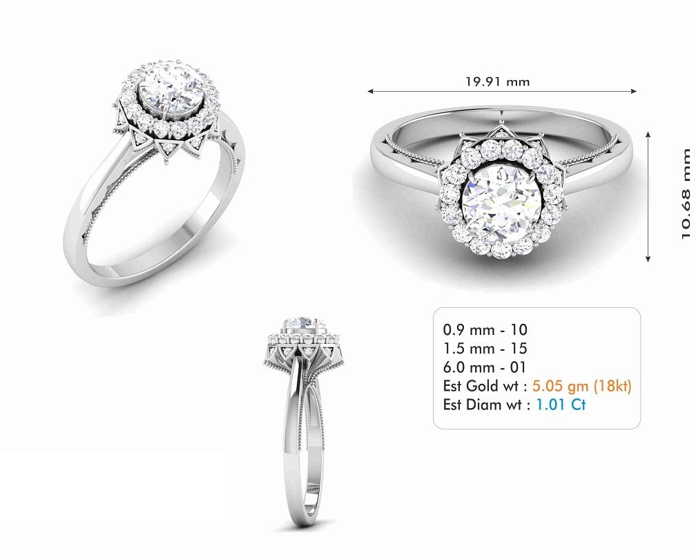 3D Jewelry Files Ring Model 3DM STL R-6603