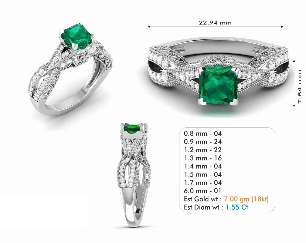 3D Jewelry Files Ring Model 3DM STL R-6613