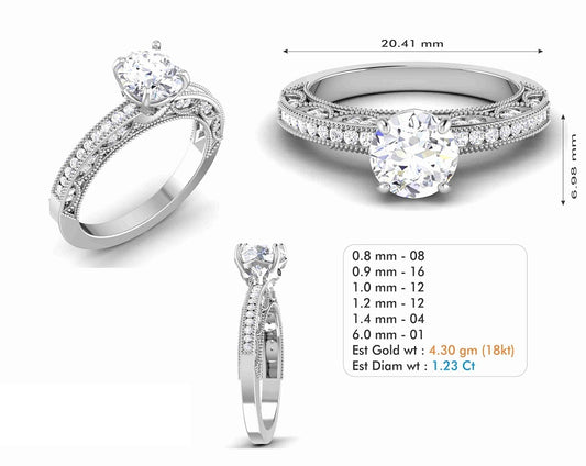 3D Jewelry Files Ring Model 3DM STL R-6621