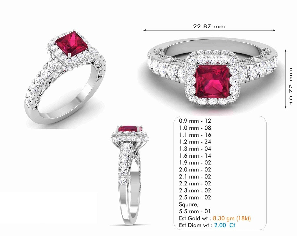 3D Jewelry Files Ring Model 3DM STL R-6627