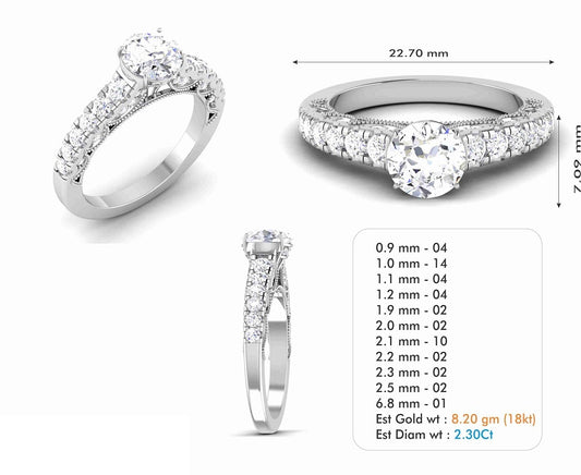 3D Jewelry Files Ring Model 3DM STL R-6631