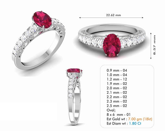 3D Jewelry Files Ring Model 3DM STL R-6633