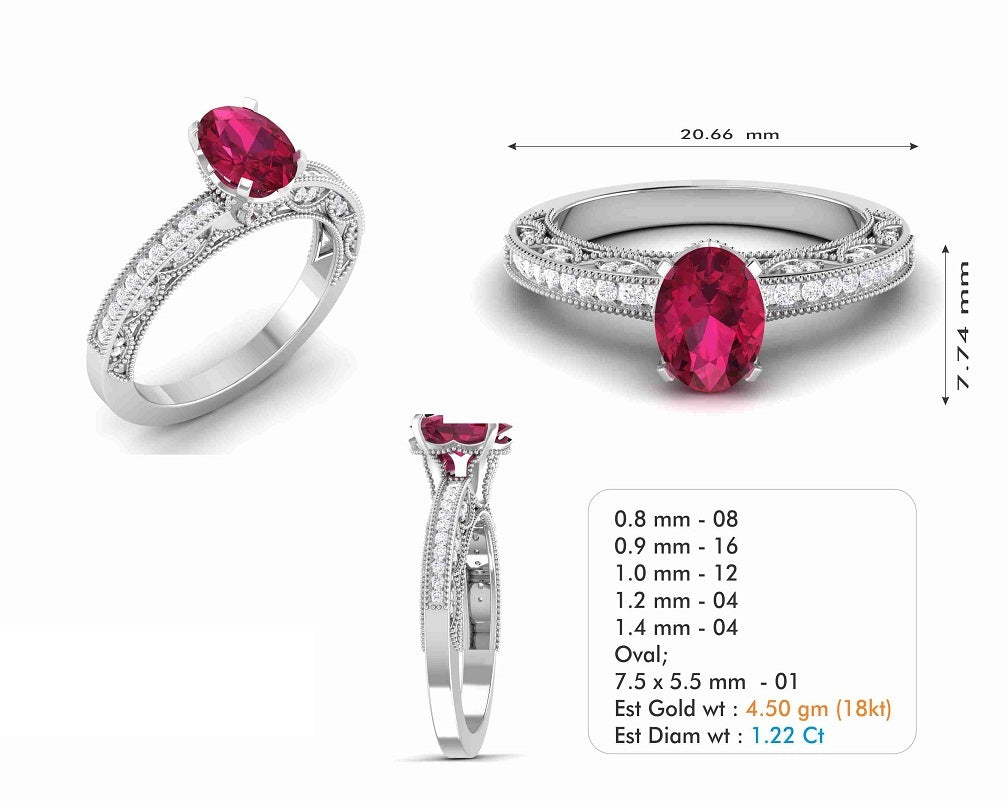 3D Jewelry Files Ring Model 3DM STL R-6645