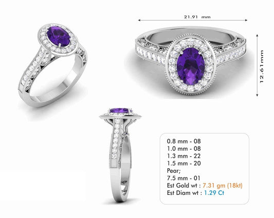 3D Jewelry Files Ring Model 3DM STL R-6667