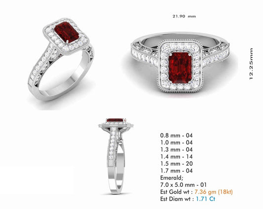 3D Jewelry Files Ring Model 3DM STL R-6668