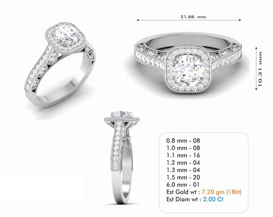 3D Jewelry Files Ring Model 3DM STL R-6669