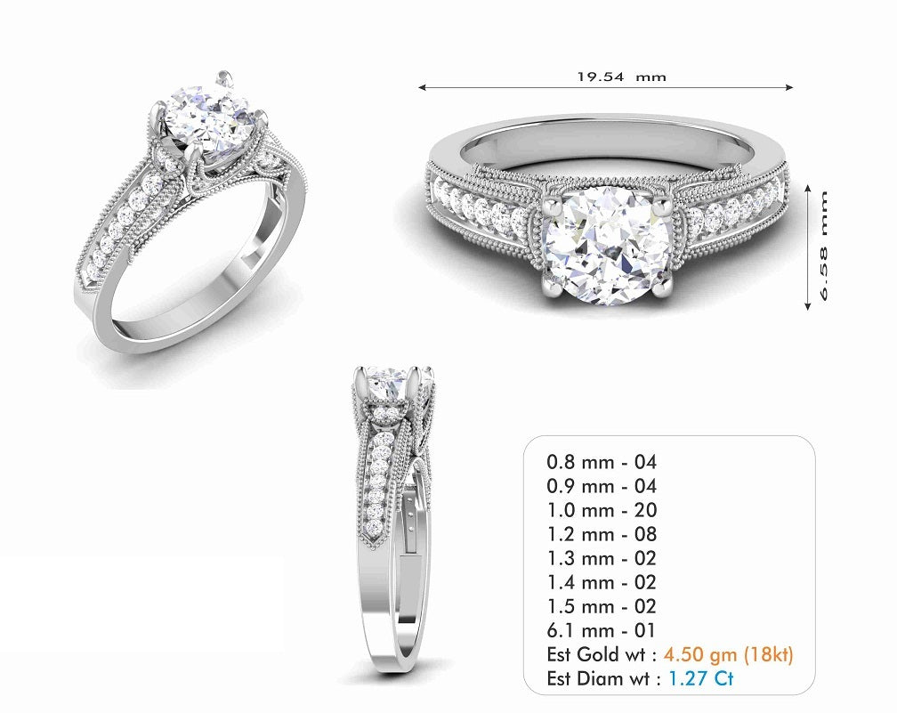 3D Jewelry Files Ring Model 3DM STL R-6680