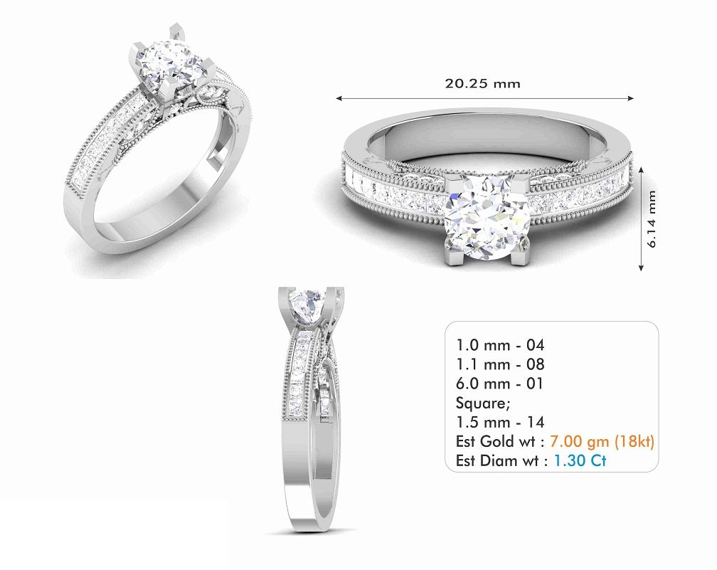 3D Jewelry Files Ring Model 3DM STL R-6685