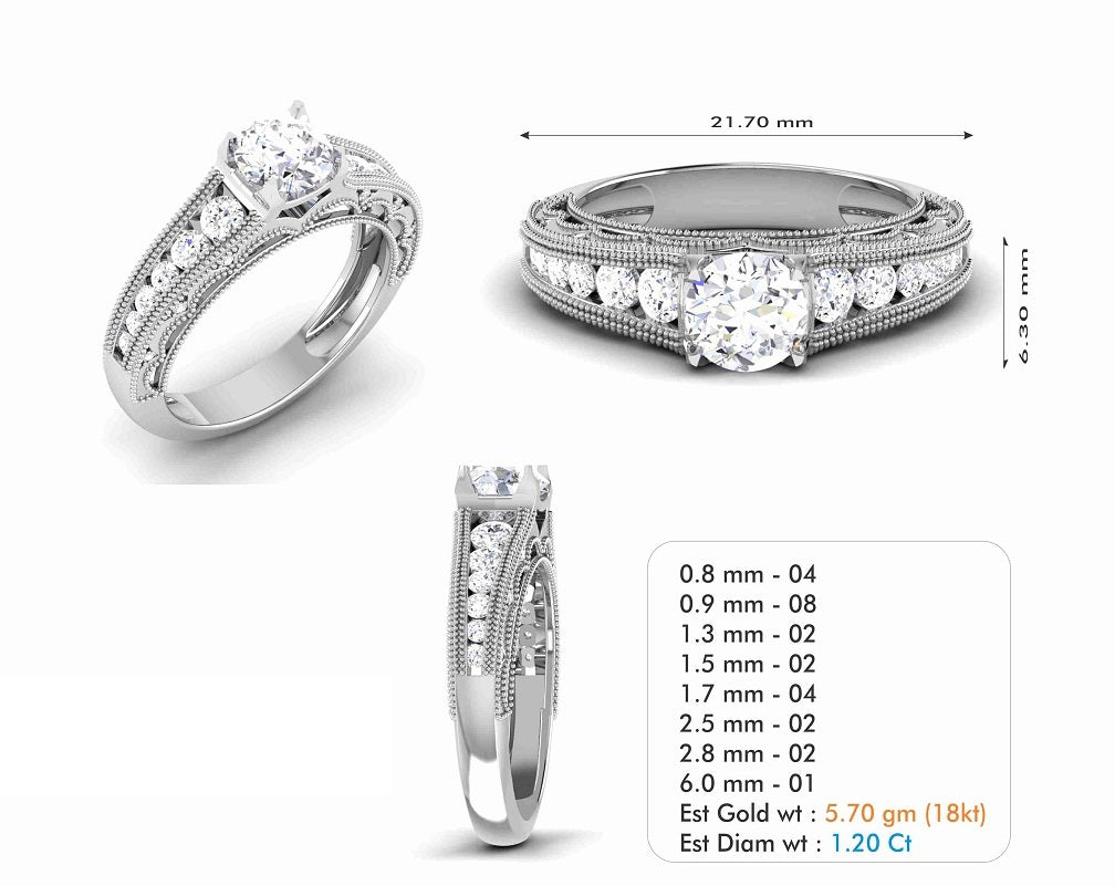 3D Jewelry Files Ring Model 3DM STL R-6688