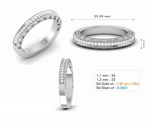 3D Jewelry Files Ring Model 3DM STL R-6735