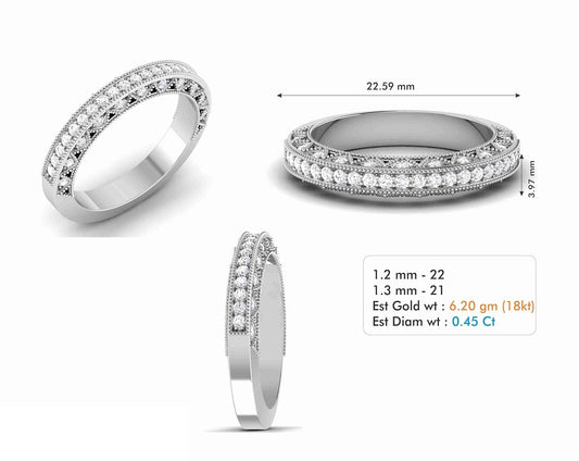 3D Jewelry Files Ring Model 3DM STL R-6739