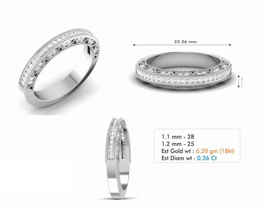 3D Jewelry Files Ring Model 3DM STL R-6740