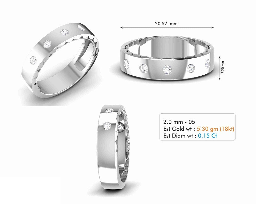 3D Jewelry Files Ring Model 3DM STL R-6749