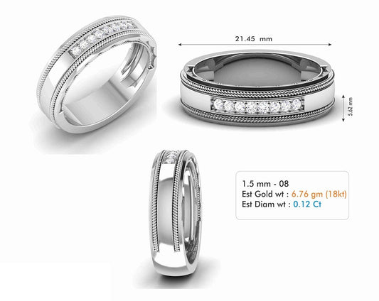 3D Jewelry Files Ring Model 3DM STL R-6755