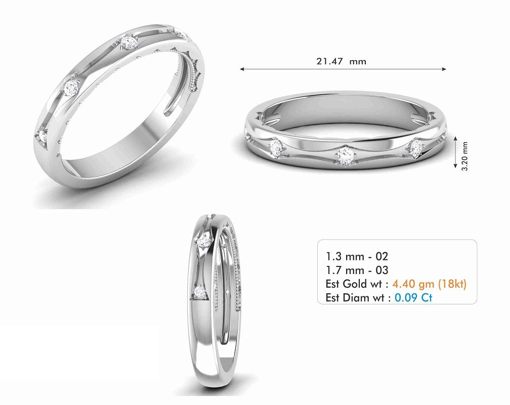 3D Jewelry Files Ring Model 3DM STL R-6770