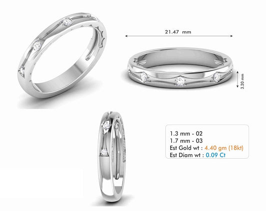 3D Jewelry Files Ring Model 3DM STL R-6770