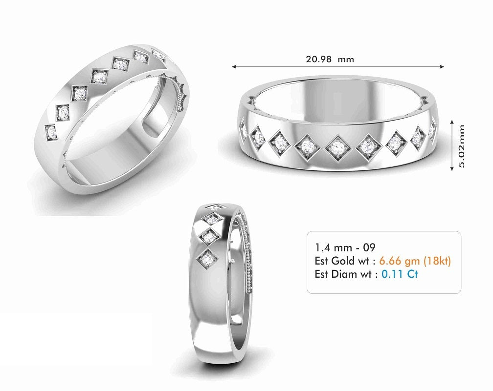 3D Jewelry Files Ring Model 3DM STL R-6773