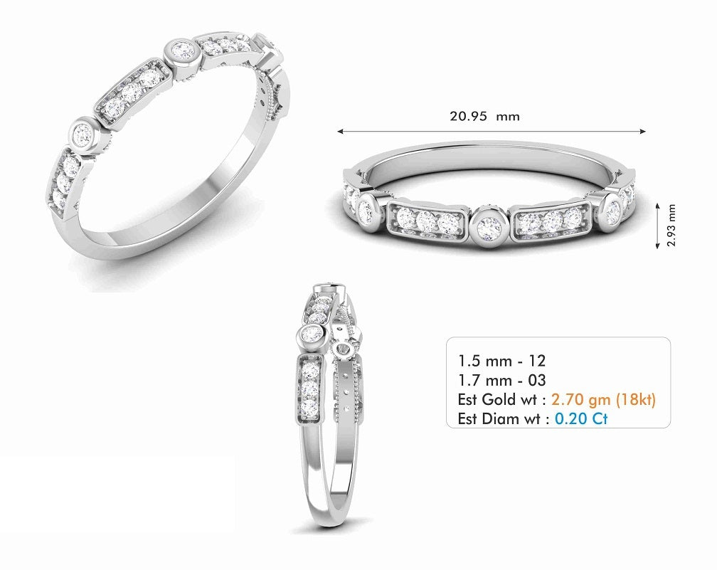 3D Jewelry Files Ring Model 3DM STL R-6781