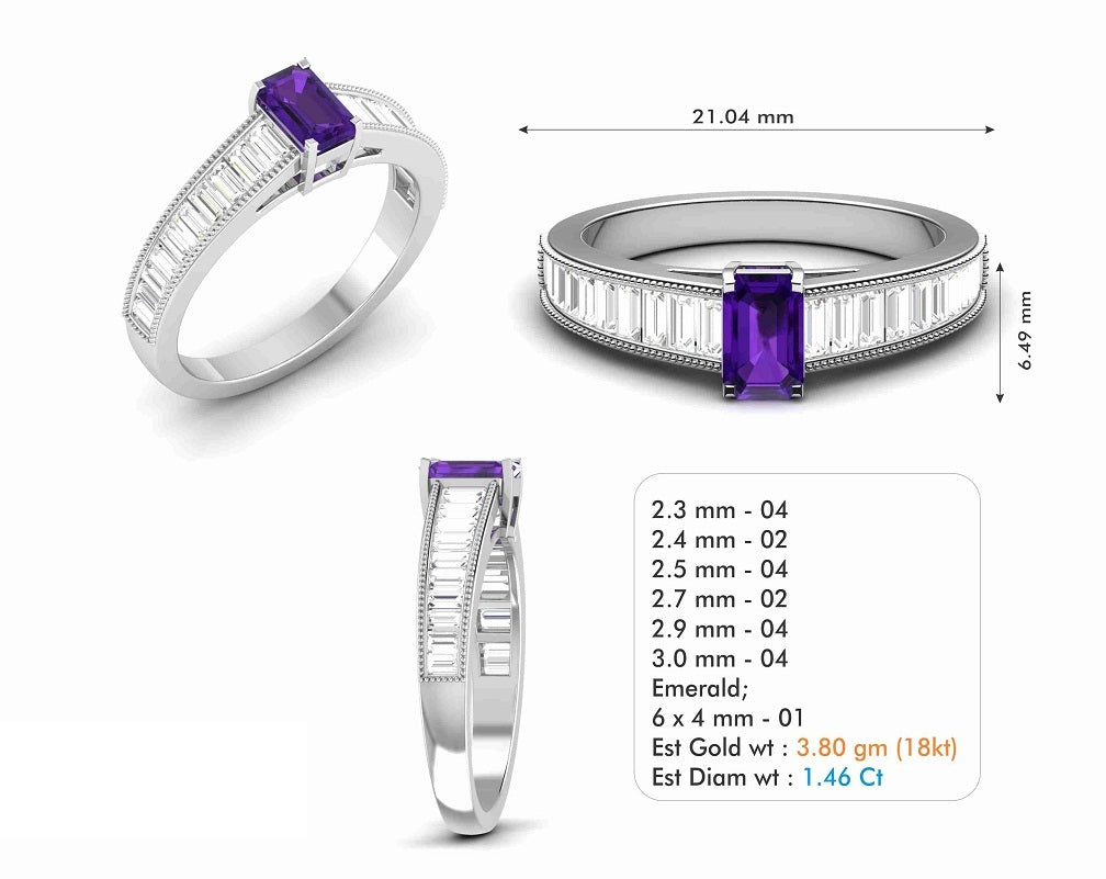 3D Jewelry Files Ring Model 3DM STL R-6840