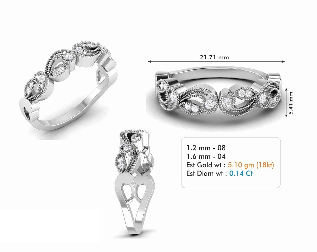 3D Jewelry Files Ring Model 3DM STL R-6842