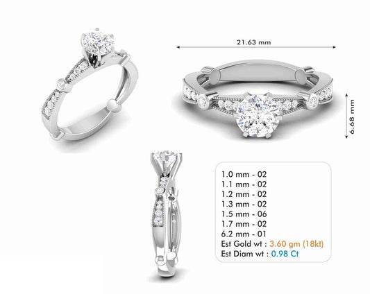 3D Jewelry Files Ring Model 3DM STL R-6848