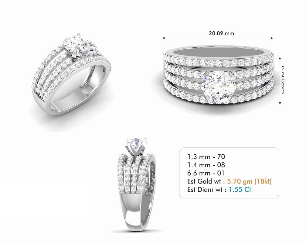 3D Jewelry Files Ring Model 3DM STL R-6991