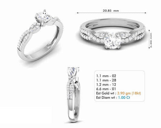 3D Jewelry Files Ring Model 3DM STL R-6994