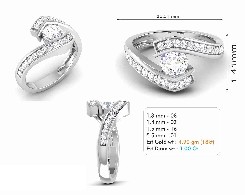 3D Jewelry Files Ring Model 3DM STL R-6995