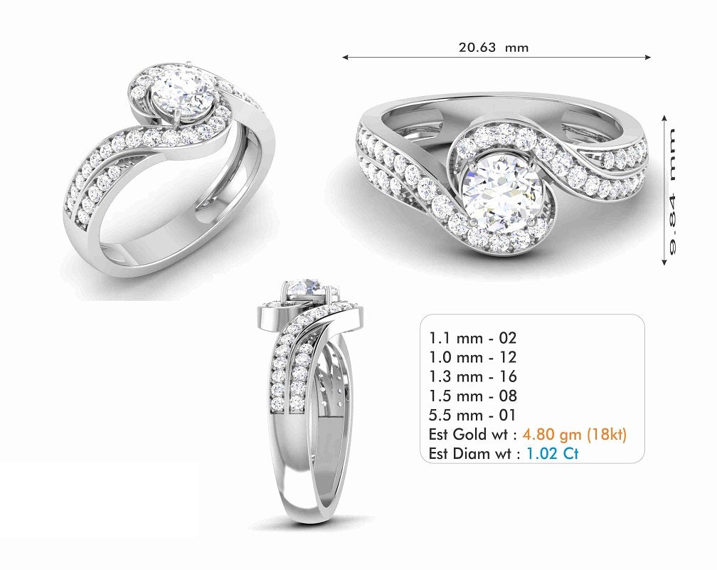 3D Jewelry Files Ring Model 3DM STL R-6996