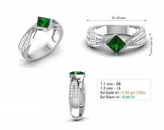 3D Jewelry Files Ring Model 3DM STL R-7004