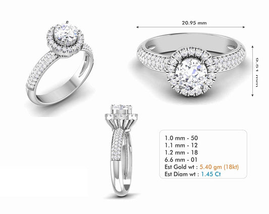 3D Jewelry Files Ring Model 3DM STL R-7006