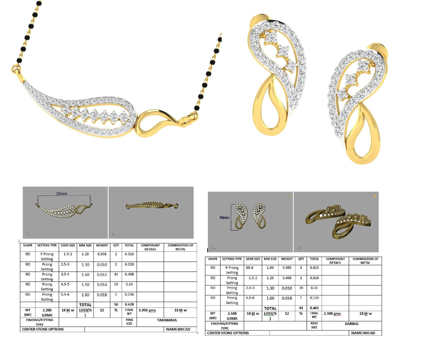 3D Jewelry Design Set Files STL 3DM tanmania13