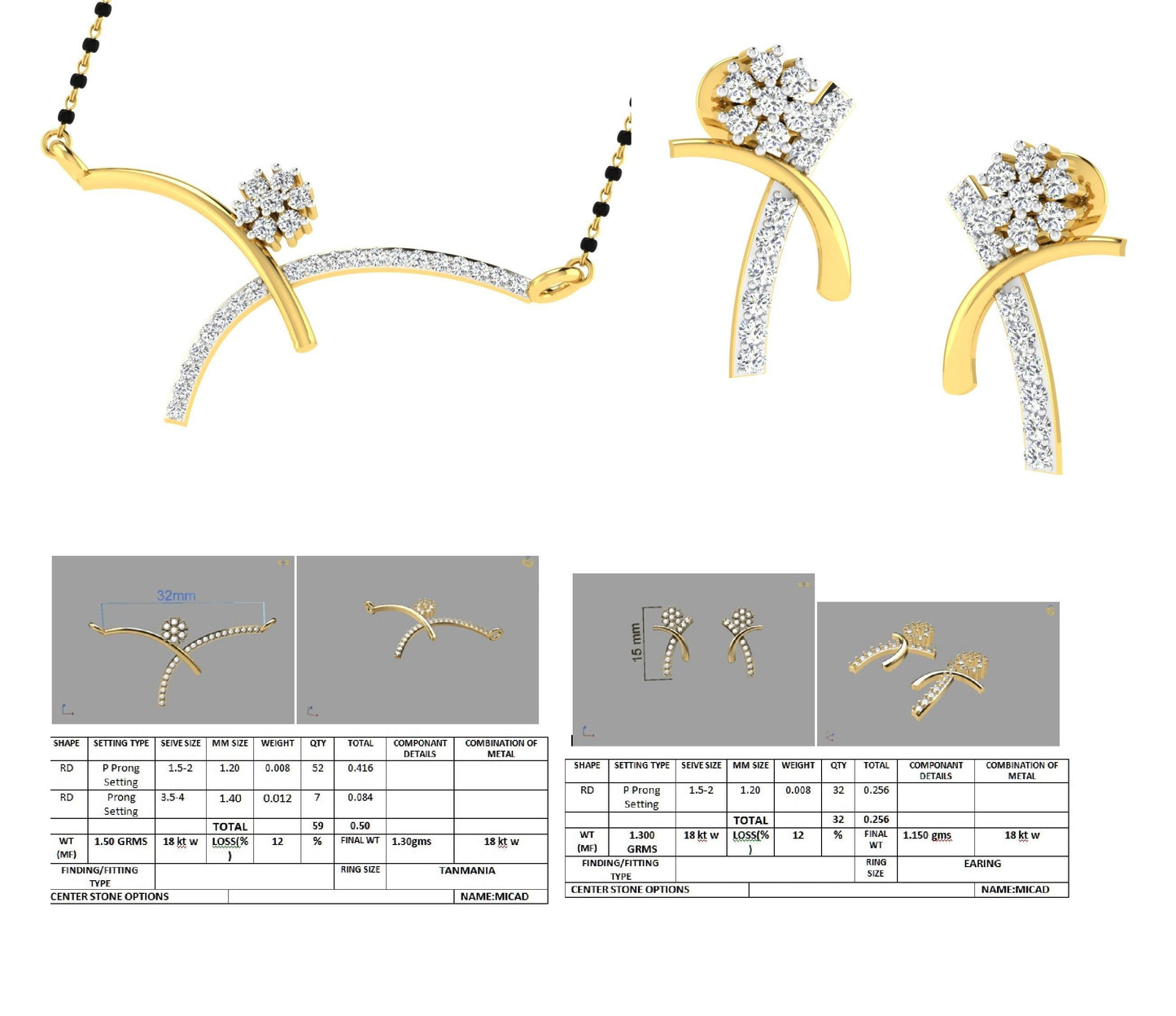 3D Jewelry Design Set Files STL 3DM tanm14